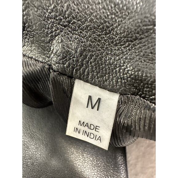 Bagatelle Size M 100% Leather Tailored Jacket Black TIMELESS, SOPHISTICATED!!🤩 - Picture 15 of 16